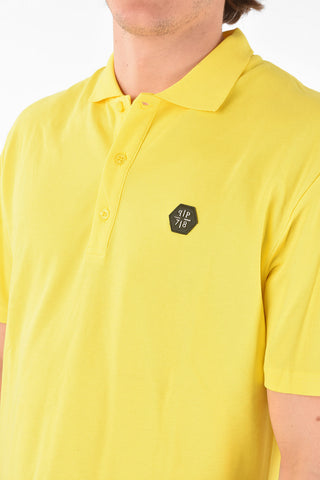 HOMME EST.1978 cotton SIGNATURE 3 buttons polo shirt