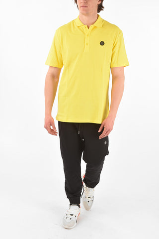 HOMME EST.1978 cotton SIGNATURE 3 buttons polo shirt