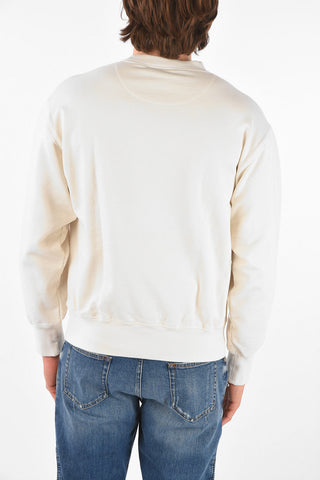 Crew Neck Brushed Cotton Sweatshirt