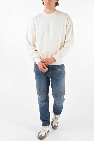 Crew Neck Brushed Cotton Sweatshirt
