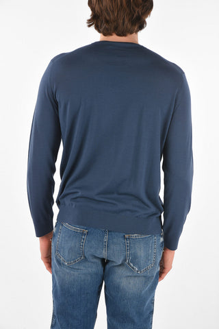Crew Neck Extrafine Virgin Wool Sweater