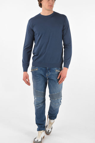 Crew Neck Extrafine Virgin Wool Sweater