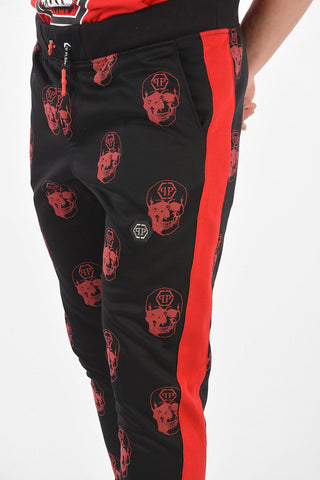 HOMME EST.1978 skulls printed jogger pants