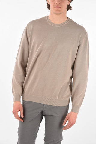 Crew Neck Cotton Pullover