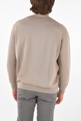 Crew Neck Cotton Pullover