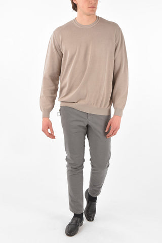 Crew Neck Cotton Pullover