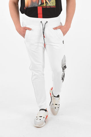 HOMME pantaloni jogger con teschio strass