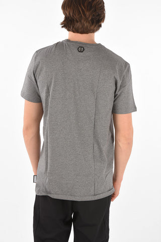  HOMME EST.1978 cotton crew-neck t-shirt with sealed dollar