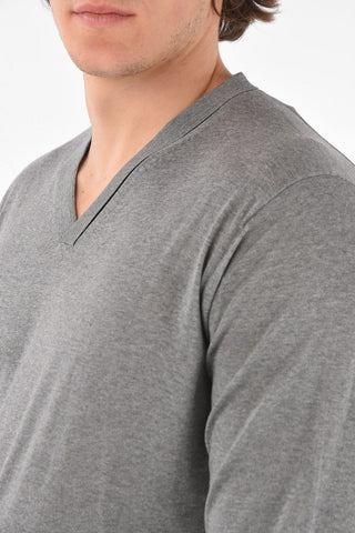 Maglia in Lana Vergine con Collo a V