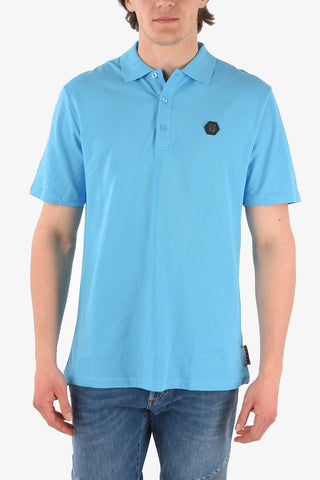 HOMME Polo a 3 bottoni in cotone
