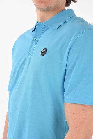HOMME Polo a 3 bottoni in cotone