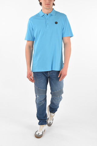 HOMME Polo a 3 bottoni in cotone