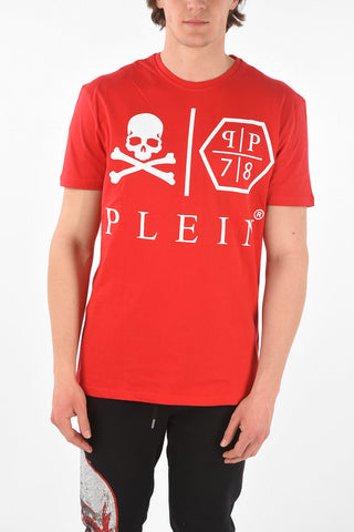 HOMME printed cotton crew-neck T-Shirt
