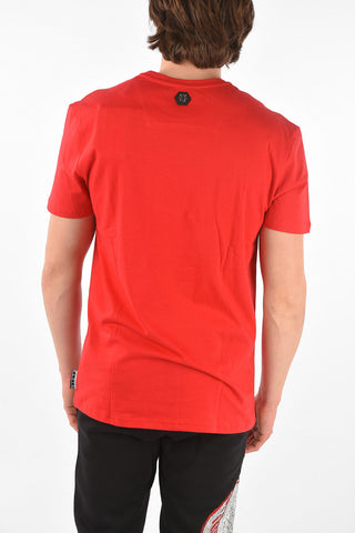 HOMME printed cotton crew-neck T-Shirt