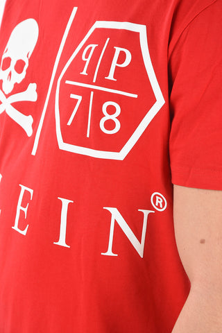 HOMME printed cotton crew-neck T-Shirt
