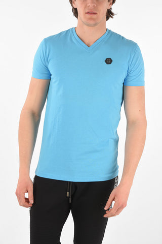 HOMME v-neck ALL OVER SKULL t-shirt