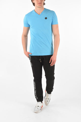 HOMME v-neck ALL OVER SKULL t-shirt