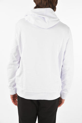 HOMME hooded ALOHA sweatshirt with print and rhinestone embellishment
