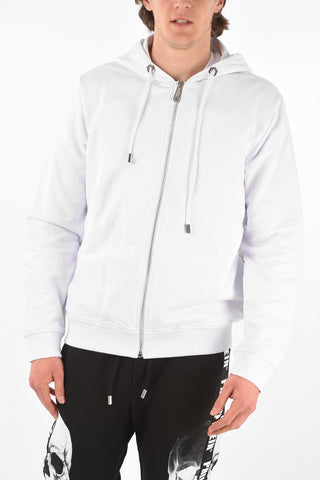 HOMME EST.1978 rhinestone embellishment sweatshirt with hood
