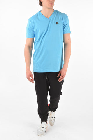 HOMME EST.1978 T-shirt EXAGON TIGER scollo a V stampata sul retro