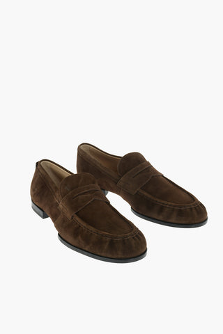 Cuir Sole Suede Penny Loafers