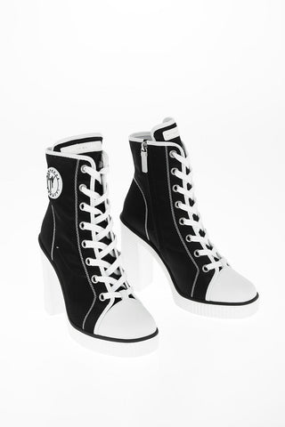 Squared Heel Lace up NIDIR High Sneakers 12cm