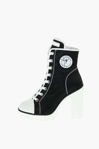 Squared Heel Lace up NIDIR High Sneakers 12cm