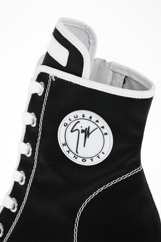 Squared Heel Lace up NIDIR High Sneakers 12cm