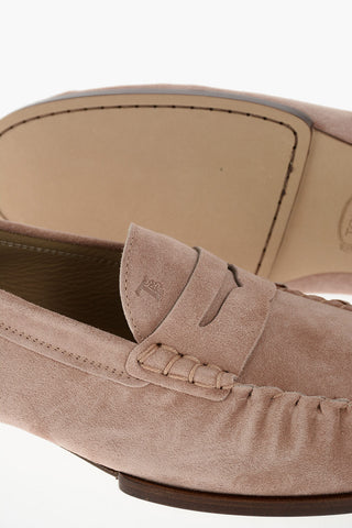Cuir Sole Suede Penny Loafers