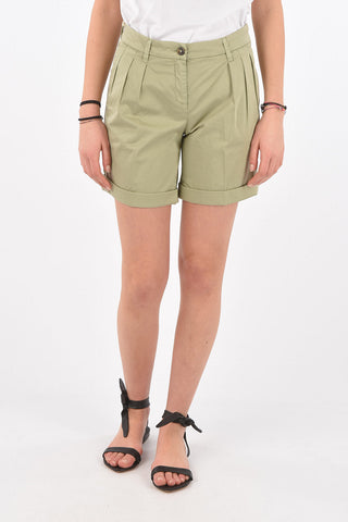 Shorts in Cotone a 3 Pinces