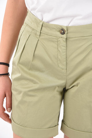 Shorts in Cotone a 3 Pinces