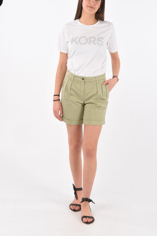 Shorts in Cotone a 3 Pinces