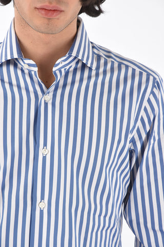 Camicia in cotone a righe 