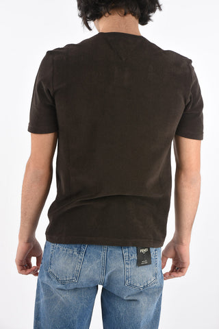 Cotton t-shirt TOWELLING with button