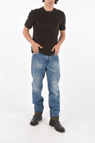 Cotton t-shirt TOWELLING with button