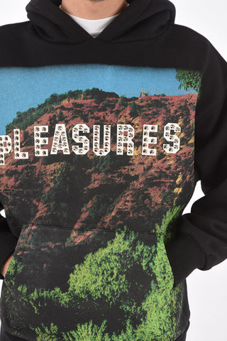 Hoodie Sweatshirt with Logo Print and Studs