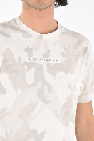 Camouflage t-shirt with logo
