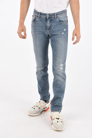 5 Pocket SLIM FIT Distressed Denims