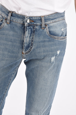 5 Pocket SLIM FIT Distressed Denims