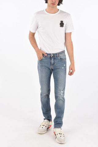 5 Pocket SLIM FIT Distressed Denims