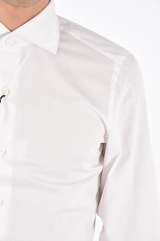 camicia collo francese in popeline 