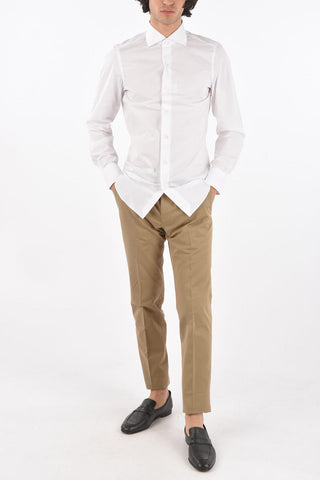 camicia collo francese in popeline 