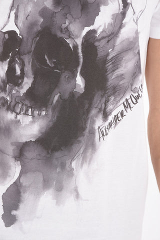 Crew Neck SKULL Cotton T-Shirt