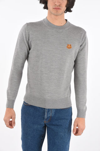 Crew Neck Logo Patch Pullover