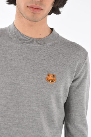 Crew Neck Logo Patch Pullover
