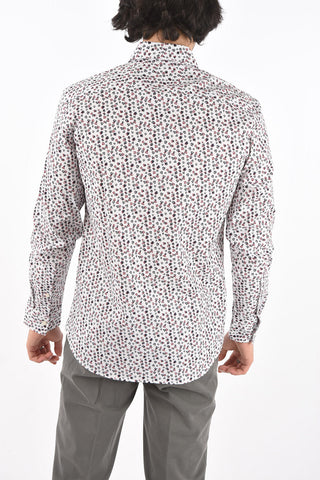 Camicia SLIM FIT in Cotone Stretch con Motivo Floreale