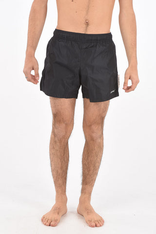 Swim shorts with drawstings
