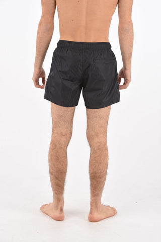 Swim shorts with drawstings