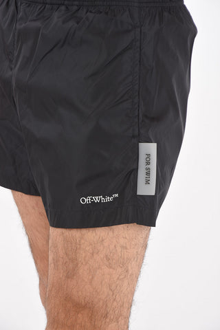 Swim shorts with drawstings