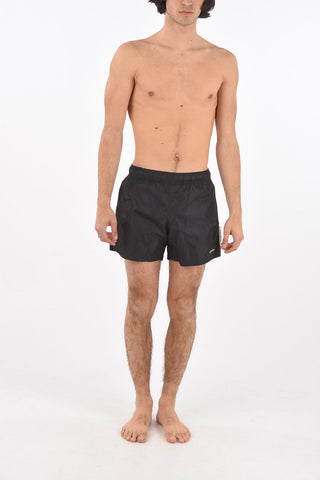 Swim shorts with drawstings